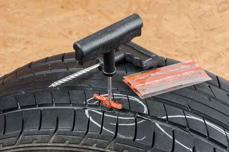 Ремонт шины жгутами – оперативный способ избавиться от прокола в пути